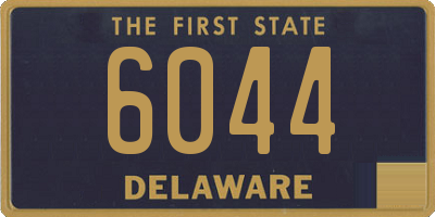 DE license plate 6044