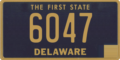 DE license plate 6047