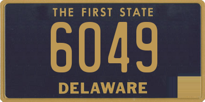 DE license plate 6049