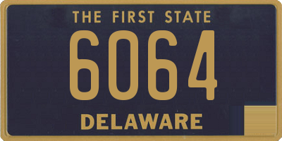 DE license plate 6064