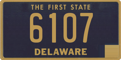 DE license plate 6107
