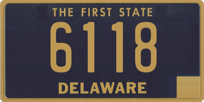 DE license plate 6118