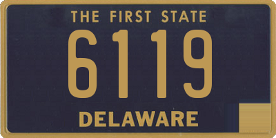 DE license plate 6119