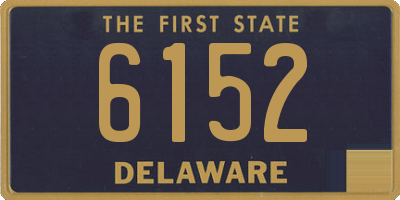 DE license plate 6152