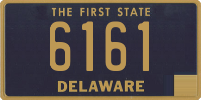 DE license plate 6161