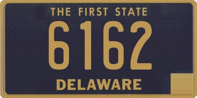 DE license plate 6162