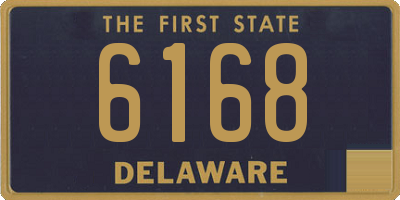 DE license plate 6168