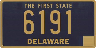 DE license plate 6191