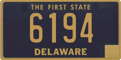 DE license plate 6194