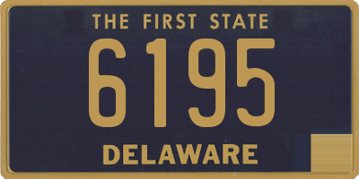 DE license plate 6195