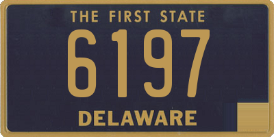 DE license plate 6197