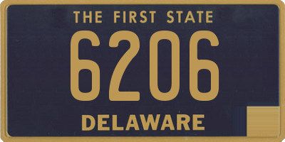 DE license plate 6206