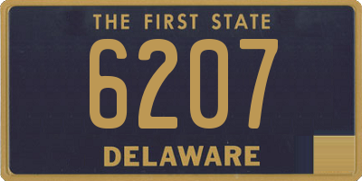 DE license plate 6207