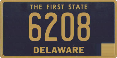 DE license plate 6208