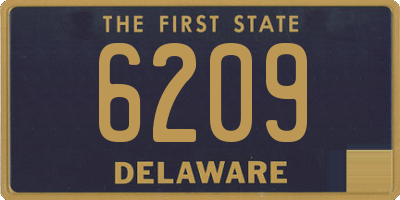 DE license plate 6209