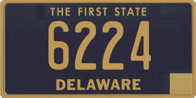 DE license plate 6224