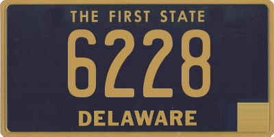 DE license plate 6228