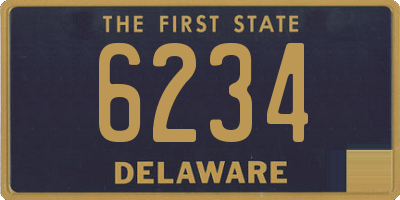 DE license plate 6234