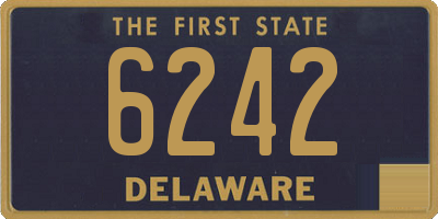 DE license plate 6242