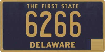 DE license plate 6266