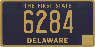 DE license plate 6284