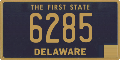 DE license plate 6285