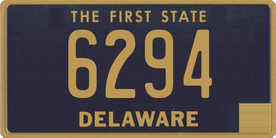 DE license plate 6294