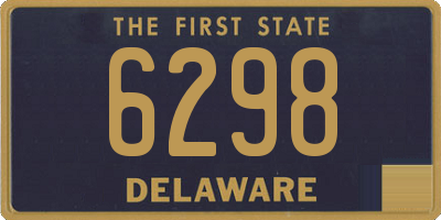 DE license plate 6298