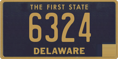 DE license plate 6324
