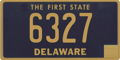 DE license plate 6327