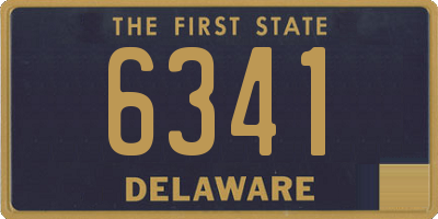 DE license plate 6341
