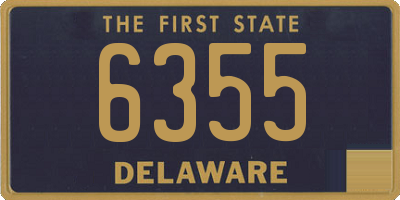 DE license plate 6355