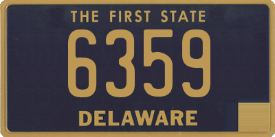 DE license plate 6359