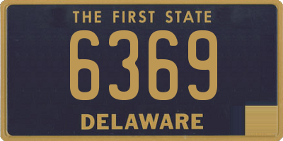 DE license plate 6369