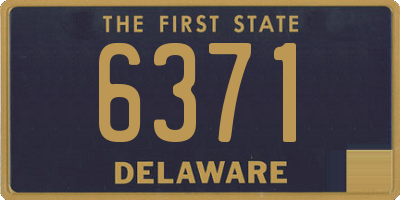 DE license plate 6371