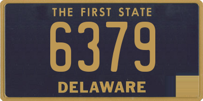 DE license plate 6379