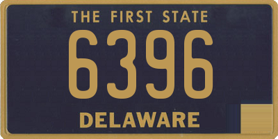 DE license plate 6396