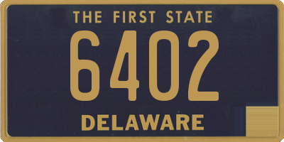 DE license plate 6402