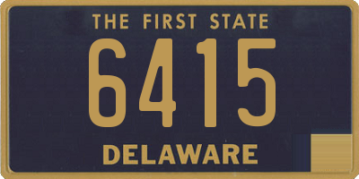 DE license plate 6415