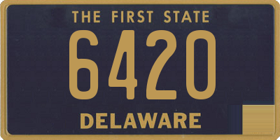 DE license plate 6420