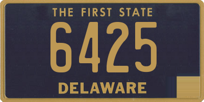 DE license plate 6425