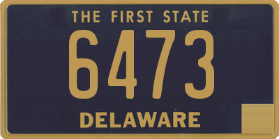 DE license plate 6473