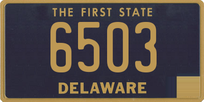 DE license plate 6503