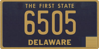 DE license plate 6505