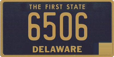 DE license plate 6506