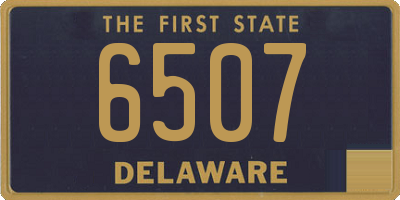 DE license plate 6507
