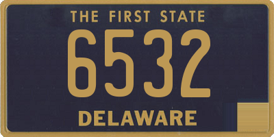 DE license plate 6532