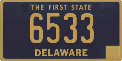 DE license plate 6533