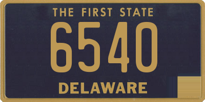 DE license plate 6540