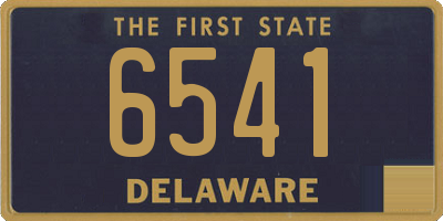 DE license plate 6541